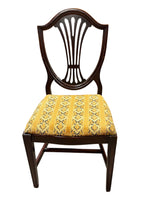Federal Mahogany Shield Back Dining Chairs (4)