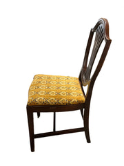 Federal Mahogany Shield Back Dining Chairs (4)