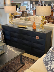 Carved Dark Wood Sideboard