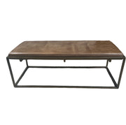 Loftin II Leather Ottoman