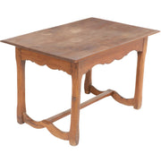 American Oak Stretcher-Base Tavern Table