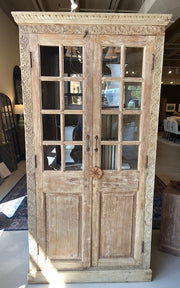 Teak & Glass 2 Door Cabinet