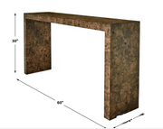 Ingrain Console Table | Cocoa Brown