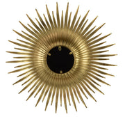 Round Gold Iron Sunburst Mirror