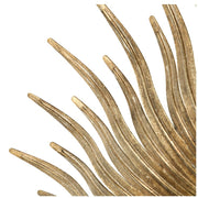 Round Gold Iron Sunburst Mirror