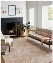 Jules Tangerine | Mist Rug 8X10