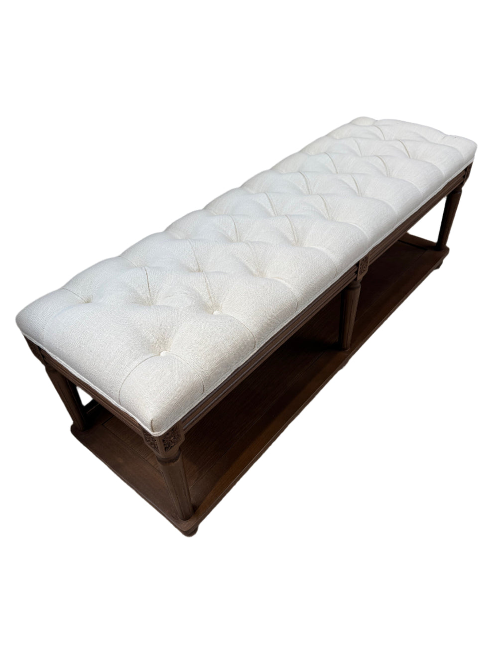 Juliette Bench | Alabaster Linen