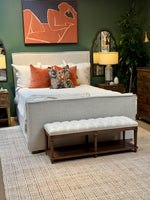 Juliette Bench | Alabaster Linen