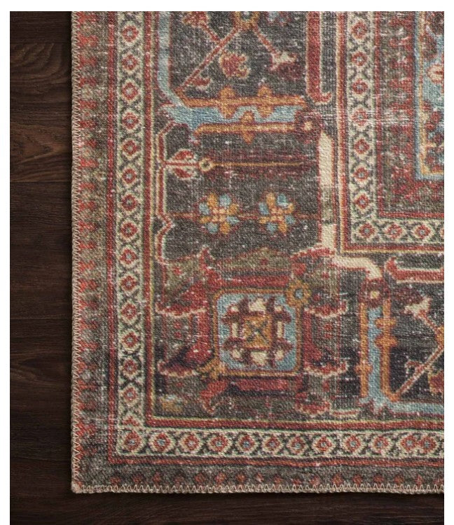 Loren Rug Brick|Midnight Rug 8X10