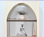 Light Wood Arch Bookcase