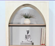 Light Wood Arch Bookcase