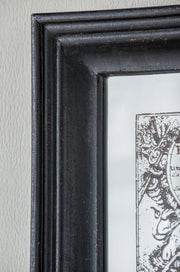 Nieve Vintage Style Mirrored World Map