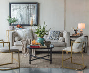 Nieve Vintage Style Mirrored World Map