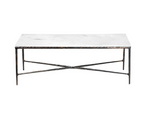 Marble and Bronze Coffee Table