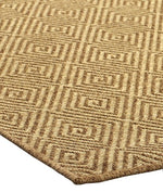 Maize Diamond Rug | Burnt Umber 8 x 10
