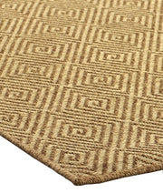 Maize Diamond Rug | Burnt Umber 8 x 10