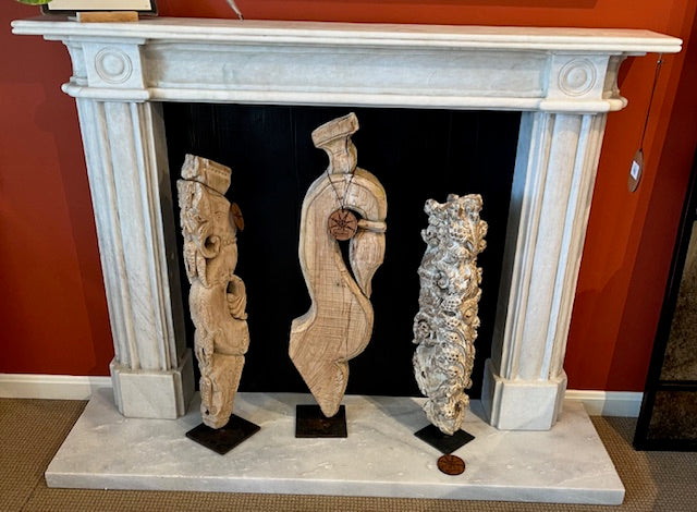 White Marble Fireplace
