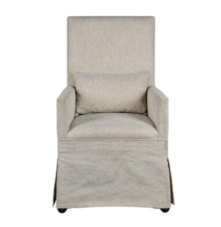 Margaret Arm Dining Chair | French Linen