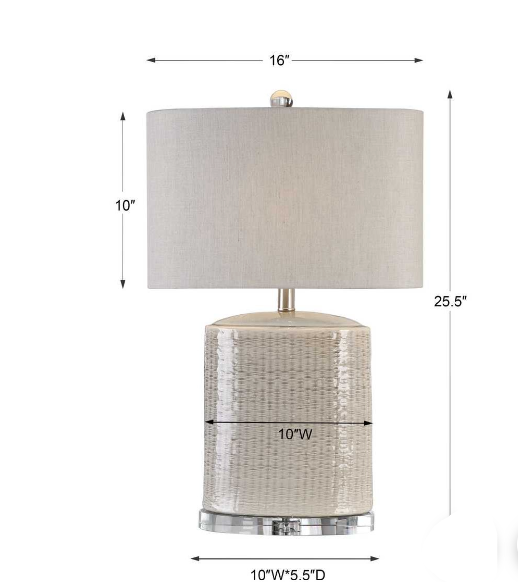 Modica Taupe-Gray Lamp