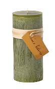 Moss 4" Timber Pillar Candle