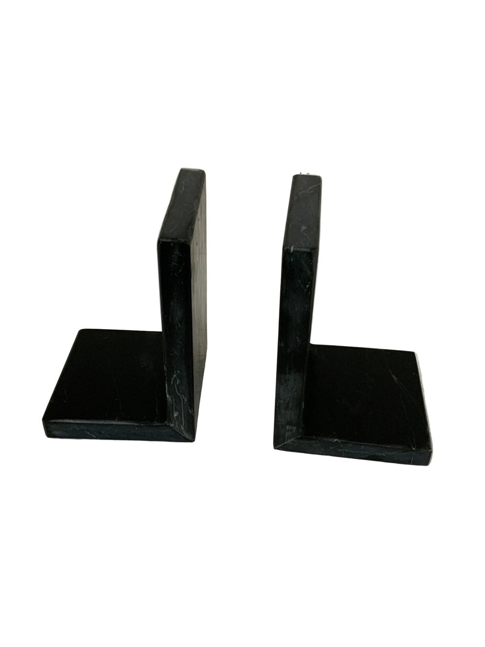 Black Marble Bookends | Set of 2