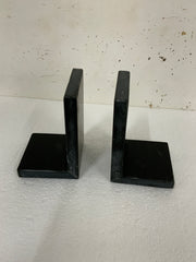 Black Marble Bookends