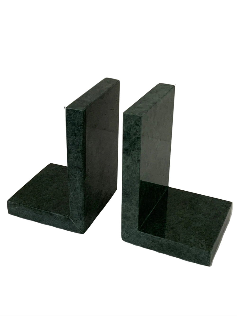 Green Marble Bookends | Set of 2