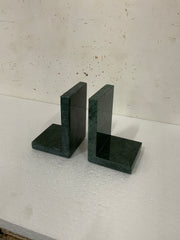 Green Marble Bookends