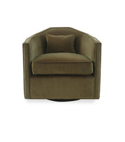 Olive Swivel Arm Chair