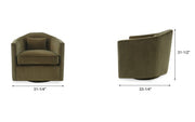 Olive Swivel Arm Chair