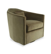 Olive Swivel Arm Chair