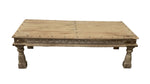 Carved Old Wood Coffee Table | 62.3"