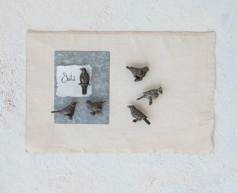 Pewter Bird Magnets - S|6