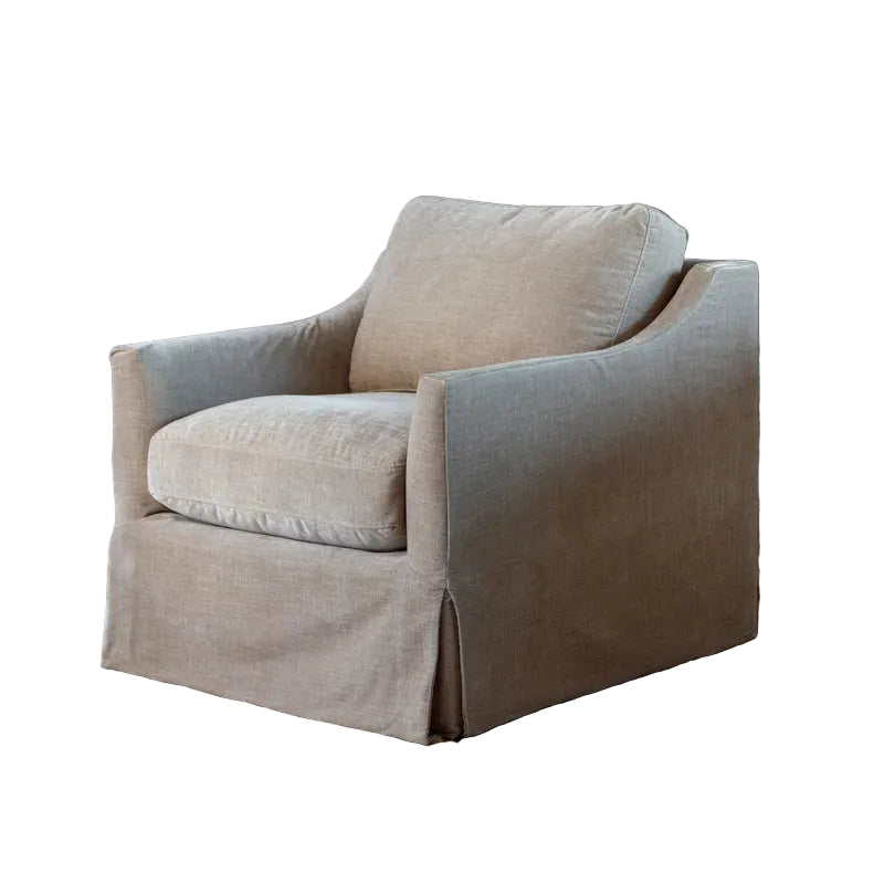 Madeline Swivel Chair | Sahara Vintage Velvet