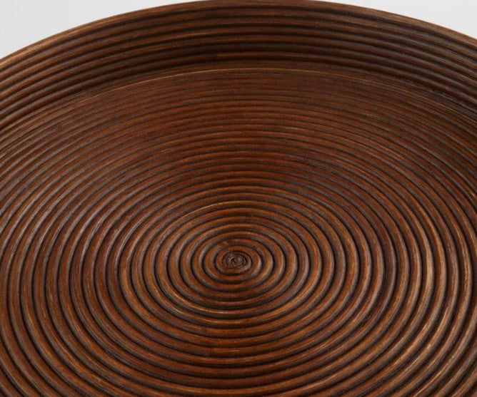 Papeete Round Tray | Brown
