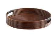 Papeete Round Tray | Brown