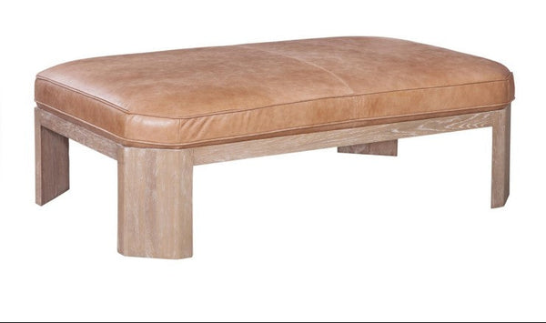Patricio Leather Ottoman