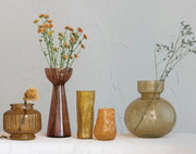 Hand Blown Persimmon Vase