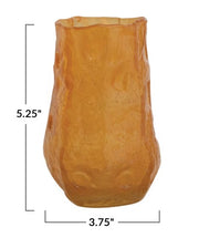 Hand Blown Persimmon Vase