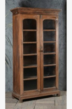 Old Wooden Glass Cabinet
