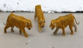Painted Wooden Tiger