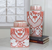 Cinnamon Lidded Jar LG | Red