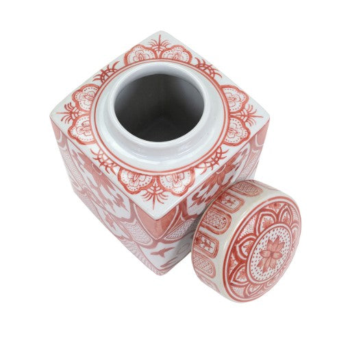 Cinnamon Lidded Jar LG | Red
