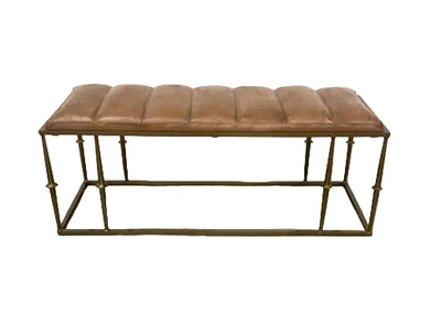 Roosevelt Leather Bench