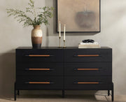 Rosedale 6 Drawer Dresser | Ebony Oak