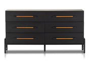 Rosedale 6 Drawer Dresser | Ebony Oak