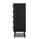 Rosedale 6 Drawer Tall Dresser- Ebony Oak