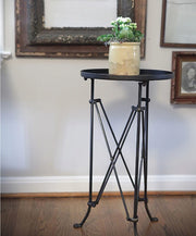 Round Bronze Small Table