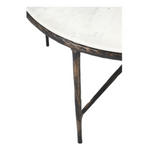 Marble & Bronze Round Coffee Table