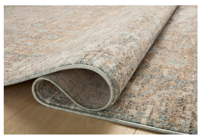 Blake Collection | Sand/Sky 8' Round Rug
